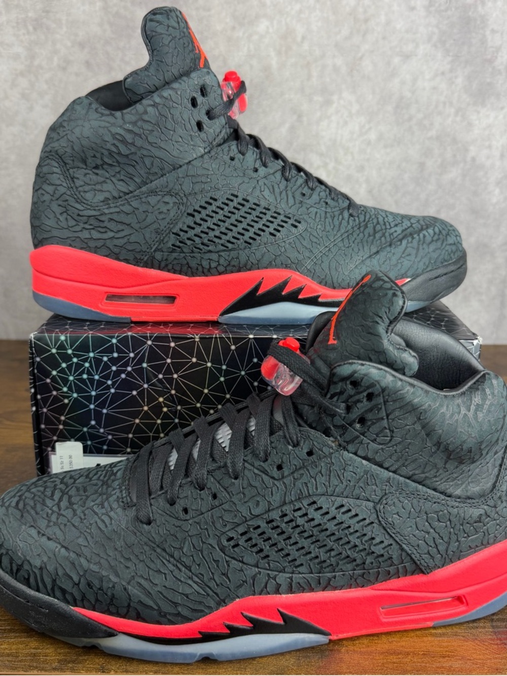 Air Jordan 5 Retro 3Lab5 Infrared Size 11 599581-010 Men’s Sneakers OG Rare MJ - Picture 2 of 9